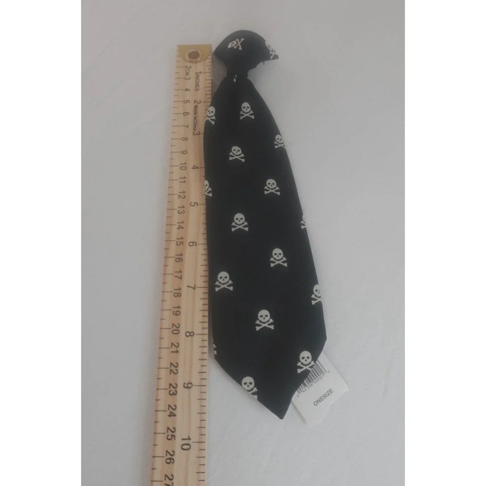 NWT Baby Gap Skull Print Clip On Tie Black‎ White Toddler Kids